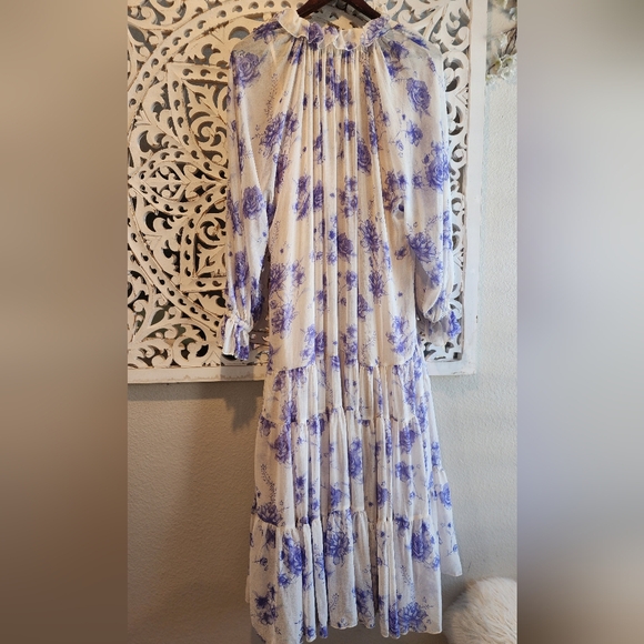 Free People Purple and White Floral Maxi Dress - Picture 11 of 16